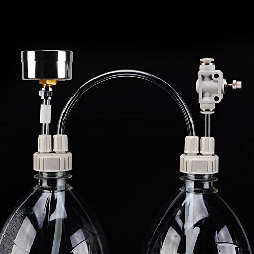 DONGKER DIY CO2 Generator System Kit, DIY CO2 Aquarienpflanzen System, DIY Aquarium Aquarien Pflanzen CO2 System Kit mit Manometer für die Verwendung in bepflanzten Aquarien von DONGKER