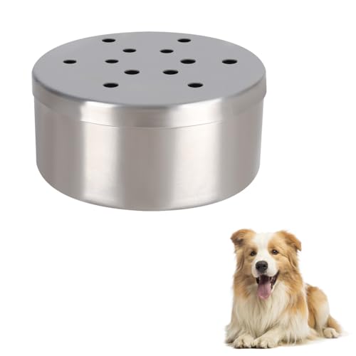 DONGKER Dog Skent Arbeitsdosen, 1 Stuck Edelstahl Hundeduft-Trainingsbox, ø 7/8cm, Hundenasen-Arbeitsbehälter mit Belüftungslöchern für die Geruchserkennung, Verfolgung, Suche, Identifizierung von DONGKER