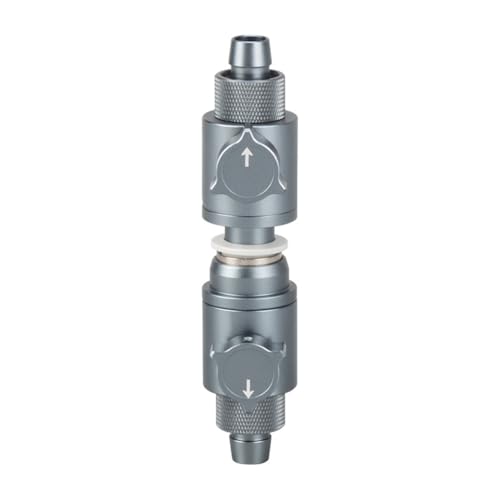 DONGKER Doppelhahn Schnellkupplung, 1 Stück 12/16/20 mm Aquarium Rohranschluss Adapter, Schlauchverbinder aus Aluminiumlegierung mit Wasserdurchflussregler für Aquarien DONGKER Doppelhahn Schnellkupplung, 1 Stück 12/16/20 mm Aquarium Rohranschluss Adapter, Schlauchverbinder aus Aluminiumlegierung mit Wasserdurchflussregler für Aquarien von DONGKER