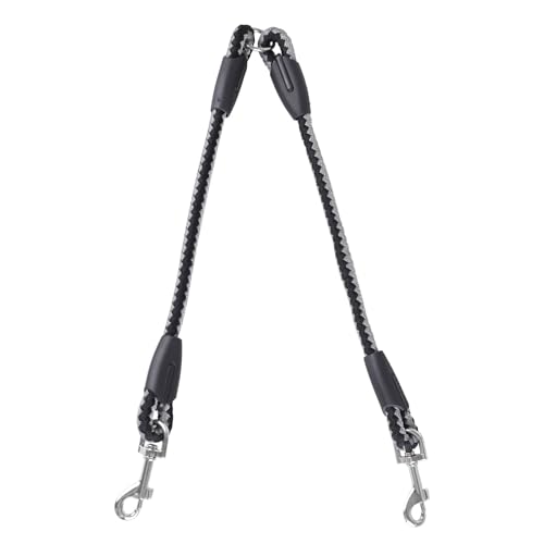 Doppelte Leinen für Hunde, Verstellbare Hundeleine für 2 Hunde, Keine Verwicklung, Doppelleine Mit 360° Drehbarem Haken Doppelte Leinen für Hunde, Verstellbare Hundeleine für 2 Hunde, Keine Verwicklung, Doppelleine Mit 360° Drehbarem Haken von DONGKER