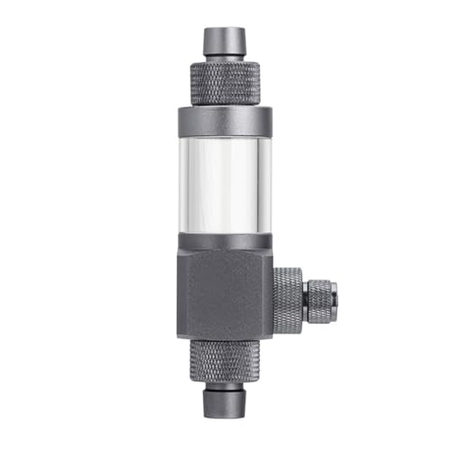 DONGKER Externer CO2-Diffusor, CO2-Zerstäuber aus Aluminiumlegierung für Aquarien mit Sicherungsmutter und Rückschlagventil für Schläuche mit 12 mm/16 mm Innendurchmesser von DONGKER