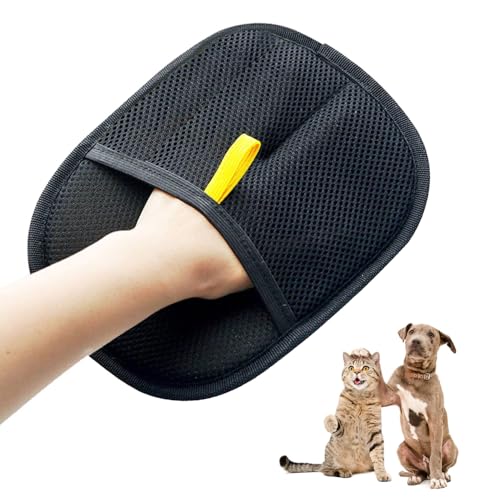 DONGKER Fellhandschuhe Katze/Hunde, 1 Stuck Doppelseitige Fellpflege-Handschuhe, Wiederverwendbare Enthaarungshandschuh für Glattes und Gesundes Fell DONGKER Fellhandschuhe Katze/Hunde, 1 Stuck Doppelseitige Fellpflege-Handschuhe, Wiederverwendbare Enthaarungshandschuh für Glattes und Gesundes Fell von DONGKER