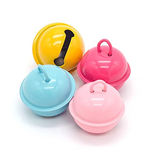 DONGKER Haustier Glöckchen, 4 Stück Bunte Kleine Dekoglöckchen für Katzen und Hunde, 0,9 x 0,9 Zoll, Haustier Kleine Glocken Metall Jingle Bell, Haustierhalsband Zubehör DONGKER Haustier Glöckchen, 4 Stück Bunte Kleine Dekoglöckchen für Katzen und Hunde, 0,9 x 0,9 Zoll, Haustier Kleine Glocken Metall Jingle Bell, Haustierhalsband Zubehör von DONGKER