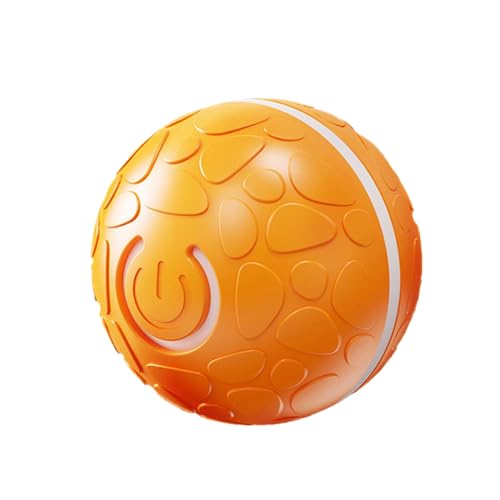DONGKER Hunde Jumping Ball Spielzeug, Selbstrollender Hundespielzeug Bälle mit LED-Leuchten, ø6,6cm, USB Wiederaufladbar Intelligenter Automatischer Sprungspielzeug für Katzen Hunde von DONGKER