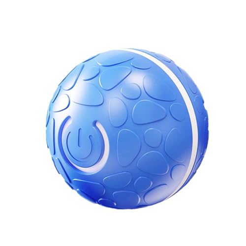 DONGKER Hunde Jumping Ball Spielzeug, Selbstrollender Hundespielzeug Bälle mit LED-Leuchten, ø6,6cm, USB Wiederaufladbar Intelligenter Automatischer Sprungspielzeug für Katzen Hunde von DONGKER