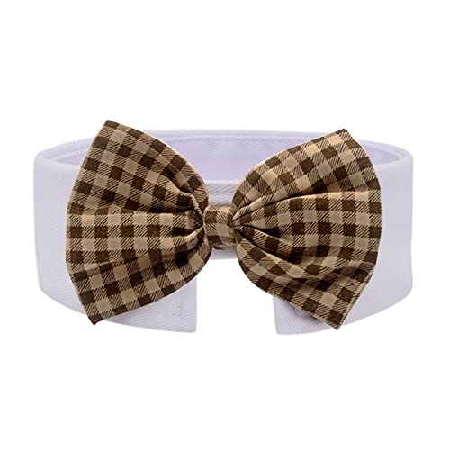 DONGKER Hunde Fliege Hochzeit, Baumwolle Haustier Formelle Halsband Halsketten Einstellbar Krawatte Bowknot Katzen Welpen für Hochzeit Party von DONGKER