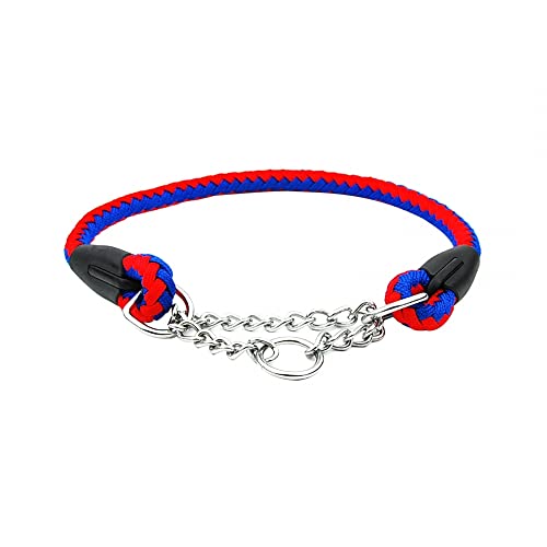 DONGKER Hundehalsband, Zug-Stopp-Halsband Hunde, Kettenhalsband Zughalsband mit Karabiner für Hunde ohne Zug von DONGKER