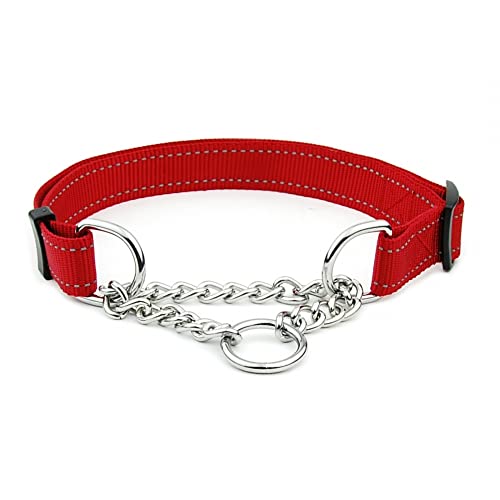 DONGKER Hundehalsband, 2,5cm Breit Reflektierende Nylon Halsbänder,Verstellbare Hunde Zughalsband für Kleine, Mittelgroße und Große Hunde DONGKER Hundehalsband, 2,5cm Breit Reflektierende Nylon Halsbänder,Verstellbare Hunde Zughalsband für Kleine, Mittelgroße und Große Hunde von DONGKER