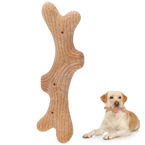 DONGKER Hundekauspielzeug, Hundespielzeug in Hörnerform, Unzerstörbares Robustes Zahnspielzeug aus Gummi für Aggressive Kauer, große und mittlere Hunde DONGKER Hundekauspielzeug, Hundespielzeug in Hörnerform, Unzerstörbares Robustes Zahnspielzeug aus Gummi für Aggressive Kauer, große und mittlere Hunde von DONGKER