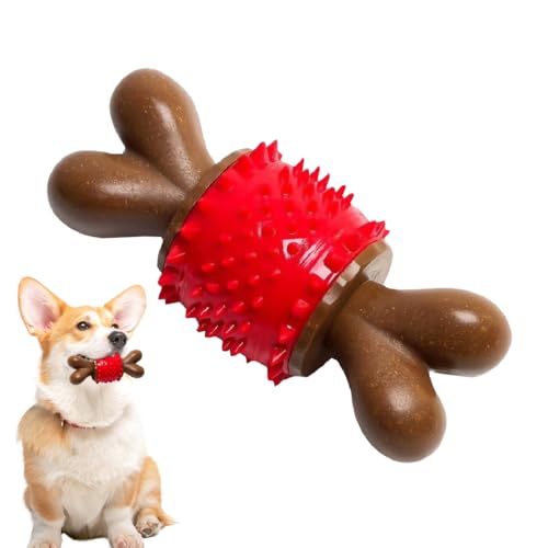 DONGKER Hundespielzeug, TPR Hund Kauspielzeug für Aggressive Kauer, Knochen-Spielzeug für mittelgroße und große Hunde zum Putzen, Zähne Putzen von DONGKER