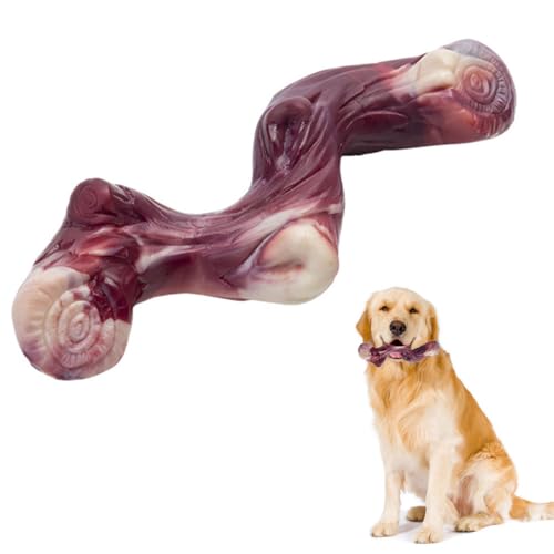 DONGKER Hundespielzeug, Unzerstörbares Nylon Kauspielzeug für aggressives Kauer, S-förmige Rindfleisch Geschmack Hunde Spielzeug für Große Mittelgroße Kleine Hunde DONGKER Hundespielzeug, Unzerstörbares Nylon Kauspielzeug für aggressives Kauer, S-förmige Rindfleisch Geschmack Hunde Spielzeug für Große Mittelgroße Kleine Hunde von DONGKER