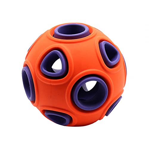 DONGKER Hundespielzeug Ball, Interaktives Quietschendes Hundeball mit Licht, 4/8 cm Durchmesser, Hundespielzeugball Ballspielzeug für kleine mittlere große Hunde Katzen von DONGKER