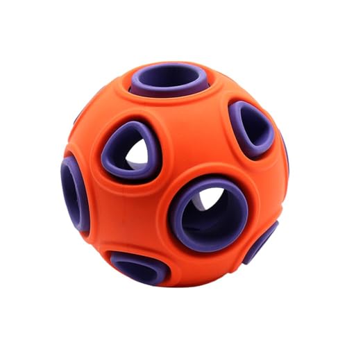 DONGKER Hundespielzeug Ball, Interaktives Quietschendes Hundeball mit Licht, 4/8 cm Durchmesser, Hundespielzeugball Ballspielzeug für kleine mittlere große Hunde Katzen von DONGKER