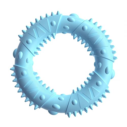 DONGKER Hundespielzeug Gummi, Naturgummi Kauring, ø 12 cm, Fun Ring, Stabil Spielerische Zahnpflege Ring Spielzeug für Welpenzähne von DONGKER