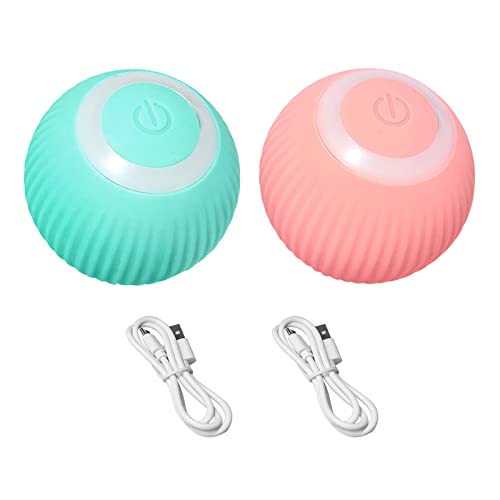 DONGKER Interaktives Katzenspielzeug - Intelligenter Automatisch Rollender Ball, USB 360° Selbstdrehender Elektrischer Ball, Lustiges Spielzeug für Katzen DONGKER Interaktives Katzenspielzeug - Intelligenter Automatisch Rollender Ball, USB 360° Selbstdrehender Elektrischer Ball, Lustiges Spielzeug für Katzen von DONGKER