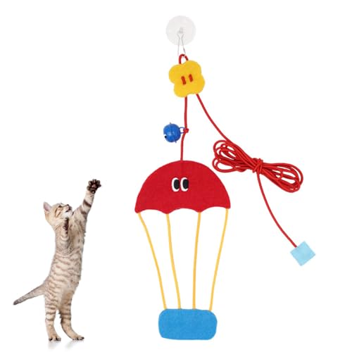 DONGKER Katzenspielzeug, 1 Stuck verstellbare Selbstbeschäftigung Hängende Trrahmen Katzen Spielzeug mit klingender Glocke für Katzen zum Spielen im Innenbereich, Jagen, Trainieren, Langeweile DONGKER Katzenspielzeug, 1 Stuck verstellbare Selbstbeschäftigung Hängende Trrahmen Katzen Spielzeug mit klingender Glocke für Katzen zum Spielen im Innenbereich, Jagen, Trainieren, Langeweile von DONGKER