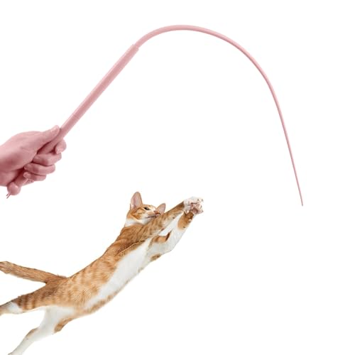 DONGKER Katzenspielzeug, Interaktiver Katzenstab mit flexiblen Silikonschwänzen, Katzenspielzeugstab für Katzen und Kätzchen DONGKER Katzenspielzeug, Interaktiver Katzenstab mit flexiblen Silikonschwänzen, Katzenspielzeugstab für Katzen und Kätzchen von DONGKER