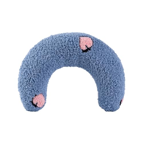 DONGKER Kopfkissen für Katzen, U-förmiges weich Katzenkissen, Welpen Kissen zum Schutz der Halswirbelsäule, Flauschiges Haustierbett für kleine, mittelgroße Katzen, Kätzchen, Welpen, Kleine Hunde DONGKER Kopfkissen für Katzen, U-förmiges weich Katzenkissen, Welpen Kissen zum Schutz der Halswirbelsäule, Flauschiges Haustierbett für kleine, mittelgroße Katzen, Kätzchen, Welpen, Kleine Hunde von DONGKER