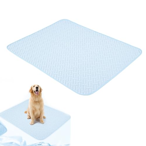 DONGKER Kühlmatte für Hunde, selbstkühlend Hundedecke, Faltbare Selbst Kühlende Hundematte Sommer aus Eisseide für Hundehütte, Schlafsofa, Boden, Autositz DONGKER Kühlmatte für Hunde, selbstkühlend Hundedecke, Faltbare Selbst Kühlende Hundematte Sommer aus Eisseide für Hundehütte, Schlafsofa, Boden, Autositz von DONGKER