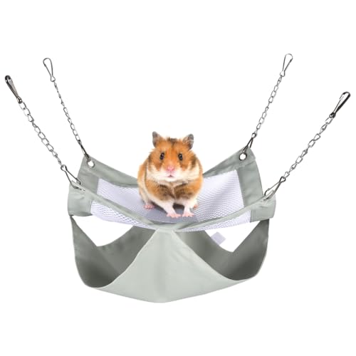 DONGKER Meerschweinchen Hängematte, 2 Stück Hängende Doppellagige Kleintiere Kuschelhöhle, Atmungsaktiv Hängebett zum Verstecken und Schlafen Kleiner Tiere, Hamster, Frettchen, Ratten von DONGKER