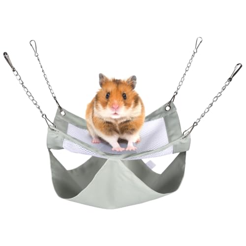 DONGKER Meerschweinchen Hängematte, 2 Stück Hängende Doppellagige Kleintiere Kuschelhöhle, Atmungsaktiv Hängebett zum Verstecken und Schlafen Kleiner Tiere, Hamster, Frettchen, Ratten von DONGKER