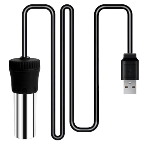 DONGKER Mini Aquarium Heizung, DC 5V 2A USB 5W/10W/20W Aquarium Heizstab, 28 ℃ konstante Temperatur/IP68 Wasserdicht Tauchfähiger Aquariumheizer für 1,5–5 l Fischtanks, Schildkrötenbecken DONGKER Mini Aquarium Heizung, DC 5V 2A USB 5W/10W/20W Aquarium Heizstab, 28 ℃ konstante Temperatur/IP68 Wasserdicht Tauchfähiger Aquariumheizer für 1,5–5 l Fischtanks, Schildkrötenbecken von DONGKER