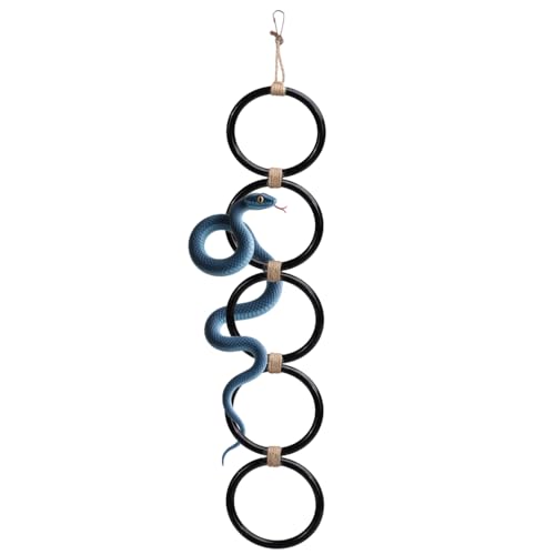 DONGKER Schlangen Kletterringe, Hängende Kletterring für Terrarien, 3/5 Ringes Verfügbar, Kletterkettenspielzeug für Kornnattern, Strumpfbandnattern, Leguane, Eidechsen, Chamäleons DONGKER Schlangen Kletterringe, Hängende Kletterring für Terrarien, 3/5 Ringes Verfügbar, Kletterkettenspielzeug für Kornnattern, Strumpfbandnattern, Leguane, Eidechsen, Chamäleons von DONGKER