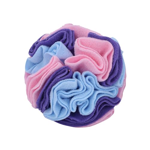 DONGKER Schnüffelball Hunde, Interaktives Schnüffelspielzeug, φ 15cm/20cm, Waschbar Hundespielzeug Intelligenzspielzeug für Kleine Mittelgroße Hunde Haustier (Macaron-Color, 5.9") von DONGKER