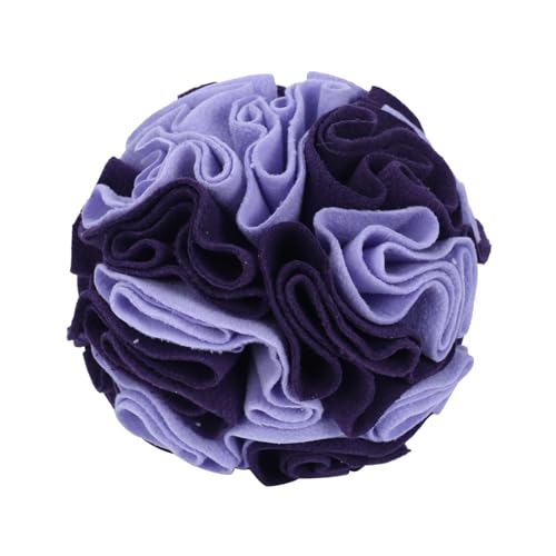 DONGKER Schnüffelball Hunde, Interaktives Schnüffelspielzeug, φ 15cm/20cm, Waschbar Hundespielzeug Intelligenzspielzeug für Kleine Mittelgroße Hunde Haustier (Noble Purple, 7.9") von DONGKER