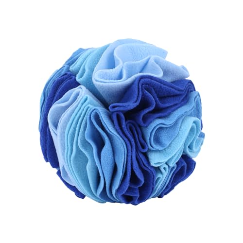 DONGKER Schnüffelball Hunde, Interaktives Schnüffelspielzeug, φ 15cm/20cm, Waschbar Hundespielzeug Intelligenzspielzeug für Kleine Mittelgroße Hunde Haustier (Ocean Blue, 5.9") von DONGKER