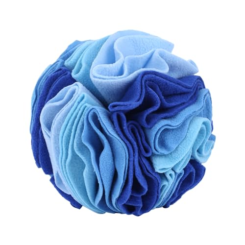 DONGKER Schnüffelball Hunde, Interaktives Schnüffelspielzeug, φ 15cm/20cm, Waschbar Hundespielzeug Intelligenzspielzeug für Kleine Mittelgroße Hunde Haustier (Ocean Blue, 7.9") von DONGKER