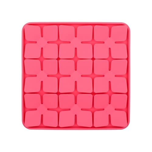 DONGKER Silikon Schnüffelmatte für Hunde, Anti-Rutsch Slow Feeder Hundenäpfe Leckmatte Hund mit Saugnapf für Geruchstraining Langsames Essen, 8,1" x8,1 x0,7 von DONGKER