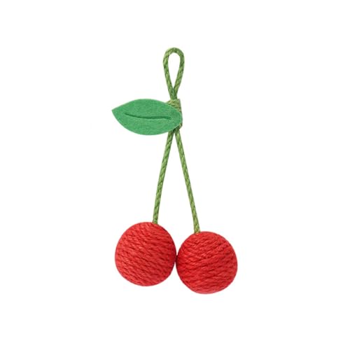 DONGKER Sisal Ball Katze, Hängendes Sisalball Katzenspielzeug, 20cm Lange, Kätzchen Spielzeug Bälle, Umweltfreundliche/Verschleißfestes/Selbstspielendes von DONGKER