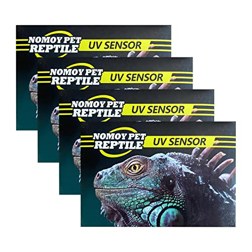 DONGKER UV-Testkarte, 2/4 STÜCKE Reptilien Schnelltest-UVB-Sensor, Einfach zu transportieren, 500 Mal wiederverwendbar für Reptilien-UV-Tests von DONGKER