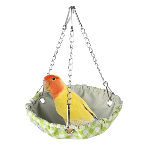 DONGKER Vogel Hängematte, Hängende Vogelnest Schlafplätze, Vogel Schaukel Spielzeug für Sittiche, Mönchssittiche, Wellensittiche, Unzertrennliche, Kanarienfinken, Sittiche von DONGKER