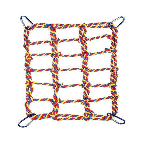 DONGKER Vogel Kletternetz, Buntes Seil Hängematte, Hängende Ratten-Kletterseilnetz, Kleintier-Seilnetzspielzeug für Ratte Hamster Vogel Frettchen, 28x20 cm DONGKER Vogel Kletternetz, Buntes Seil Hängematte, Hängende Ratten-Kletterseilnetz, Kleintier-Seilnetzspielzeug für Ratte Hamster Vogel Frettchen, 28x20 cm von DONGKER