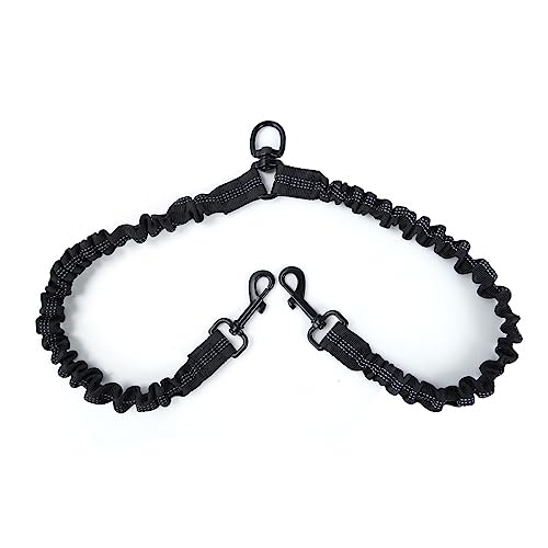 Doppelleine für 2 Hunde, Doppelter Hundeleinen-Koppler, Reflektierend Stoßdämpfender Sicherheits-Bungee-leinen-Splitter Zum Gehen Von 2 Hunden Doppelleine für 2 Hunde, Doppelter Hundeleinen-Koppler, Reflektierend Stoßdämpfender Sicherheits-Bungee-leinen-Splitter Zum Gehen Von 2 Hunden von DONGKER