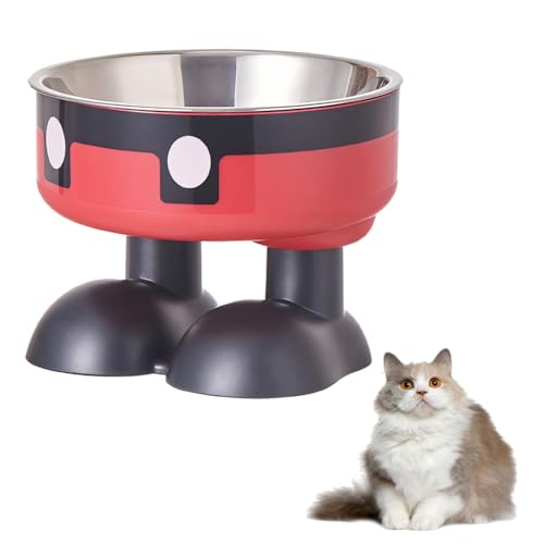 Erhöhter-Katzennäpfe, Niedlichem Abnehmbarer Futternapf, Multifunktionale Popcornschale Haustiere Futterschüssel mit rutschfeste Unterseite für Katzen Welpen und Kleine Hunde Erhöhter-Katzennäpfe, Niedlichem Abnehmbarer Futternapf, Multifunktionale Popcornschale Haustiere Futterschüssel mit rutschfeste Unterseite für Katzen Welpen und Kleine Hunde von DONGKER