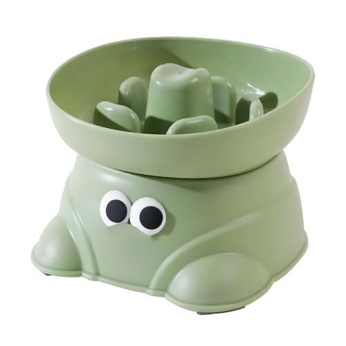 Futternapf Katze/Hunde, Erhöhter Fressnäpfe mit Neigungswinkel Design, Haustiere Futterschüssel Slow-Feeder mit Anti-Rutsch Streifen zur schützt die Wirbelsäule des Haustiers Futternapf Katze/Hunde, Erhöhter Fressnäpfe mit Neigungswinkel Design, Haustiere Futterschüssel Slow-Feeder mit Anti-Rutsch Streifen zur schützt die Wirbelsäule des Haustiers von DONGKER
