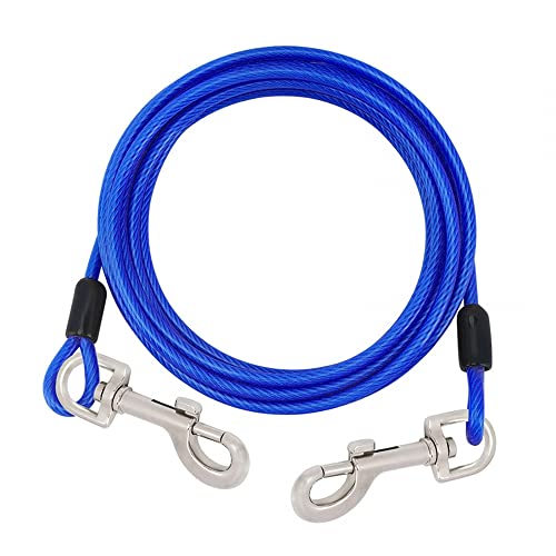 DONGKER Hofleine Hund, 3m Tie-Out Leinen für Hunde, Hundeleine für den Hof, Heavy Duty Kettenleinen mit 360° Rotations Schnalle für kleine/mittlere Größe Hunde bis zu 130 lbs DONGKER Hofleine Hund, 3m Tie-Out Leinen für Hunde, Hundeleine für den Hof, Heavy Duty Kettenleinen mit 360° Rotations Schnalle für kleine/mittlere Größe Hunde bis zu 130 lbs von DONGKER