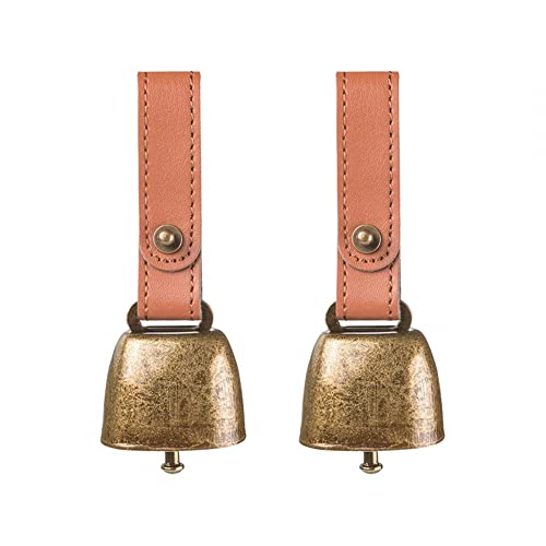 Hundehalsband-Glocke, Haustier Glocken Tracker Geräuschmacher, Anti-Diebstahl-Glocke mit Leder-Knopfband für Hund, Katze, Kuhpferd, Schaf, Kleine Haustier Hundehalsband-Glocke, Haustier Glocken Tracker Geräuschmacher, Anti-Diebstahl-Glocke mit Leder-Knopfband für Hund, Katze, Kuhpferd, Schaf, Kleine Haustier von DONGKER