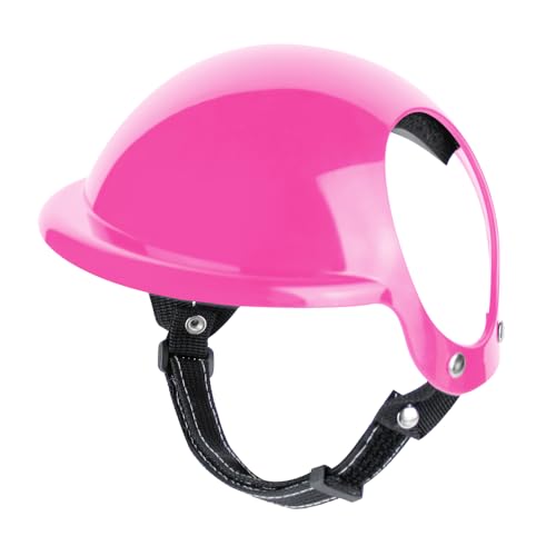 Hundehelm, Rosa Welpen-Schutzhelm mit Ohrlöchern und verstellbarem Riemen für kleine und mittelgroße Welpen, Hunde, Katzen, Outdoor-Fahren, Reiten Hundehelm, Rosa Welpen-Schutzhelm mit Ohrlöchern und verstellbarem Riemen für kleine und mittelgroße Welpen, Hunde, Katzen, Outdoor-Fahren, Reiten von DONGKER