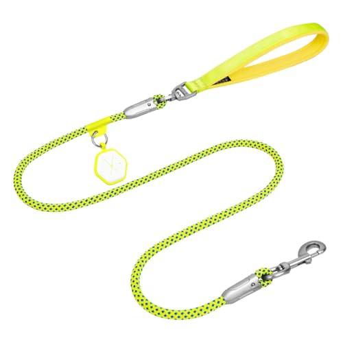 Hundeleine, 1,3/1,8 Meter Hunde Schleppleine mit Kotbeutelhalter, Trainingsleine Laufleine mit Bequemen Gepolsterter Griff für Welpen Kleine Mittlere Große Hunde Hundeleine, 1,3/1,8 Meter Hunde Schleppleine mit Kotbeutelhalter, Trainingsleine Laufleine mit Bequemen Gepolsterter Griff für Welpen Kleine Mittlere Große Hunde von DONGKER
