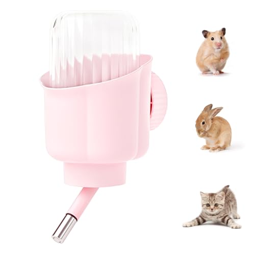 Kaninchen Trinkflasche, 300ml Hamster Tränke, Hängende Nagertränke, Wasserspender für Hamster, für Katzen, Kaninchen, Meerschweinchen, kleine Hasen, Chinchillas Kaninchen Trinkflasche, 300ml Hamster Tränke, Hängende Nagertränke, Wasserspender für Hamster, für Katzen, Kaninchen, Meerschweinchen, kleine Hasen, Chinchillas von DONGKER
