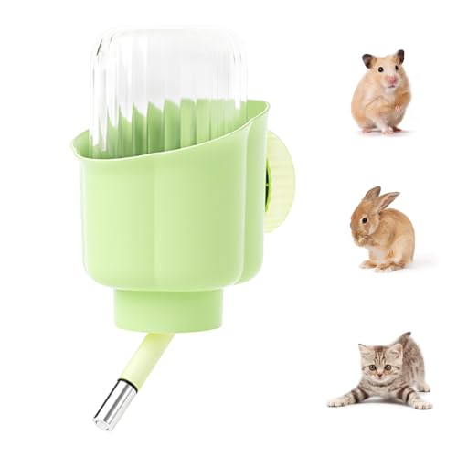 Kaninchen Trinkflasche, 300ml Hamster Tränke, Hängende Nagertränke, Wasserspender für Hamster, für Katzen, Kaninchen, Meerschweinchen, kleine Hasen, Chinchillas von DONGKER
