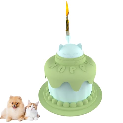 Katzennäpfe in Kuchenförmiger, Süßer Katzenfutternapf, Haustiernäpfe für langsames Fressen, Geburtstagsgeschenk für Hamster, Kaninchen, Katzen und Hunde von DONGKER