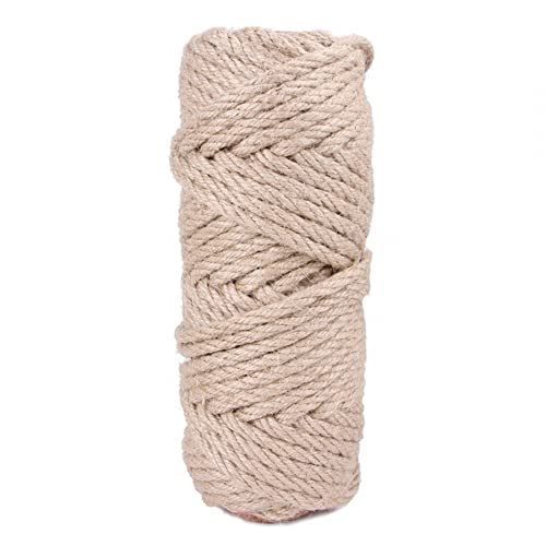 DONGKER Natur Sisal Seil für Katzen, Stark Sisalseil für Kratzbaum, 4mm x 10/30/50 m Lange, Sisal Kratzbaum Ersatz für KatzenKratzbaum, Kratzseil, Haushalt, Garten, DIY, Dekoration von DONGKER