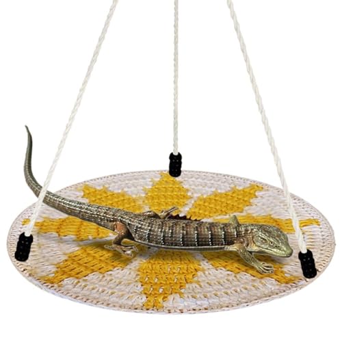 Reptilien-Hängematte, Bartagamen Schaukelbett, Baumwoll Schaukelspielzeug mit Haken für Bartagamen, Eidechsen, Schlangen, Geckos, Chamäleons, Papageien, Hamster, kleine Haustiere Reptilien-Hängematte, Bartagamen Schaukelbett, Baumwoll Schaukelspielzeug mit Haken für Bartagamen, Eidechsen, Schlangen, Geckos, Chamäleons, Papageien, Hamster, kleine Haustiere von DONGKER