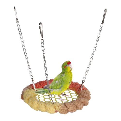 Vogel Hängematte, Hängende Atmungsaktive Vogelnest Schlafplätze, Vogel Spielzeug mit 3 Metallhaken für Sittiche, Wellensittiche, Papagei, Unzertrennliche, Conure, Quaker Vogel Hängematte, Hängende Atmungsaktive Vogelnest Schlafplätze, Vogel Spielzeug mit 3 Metallhaken für Sittiche, Wellensittiche, Papagei, Unzertrennliche, Conure, Quaker von DONGKER