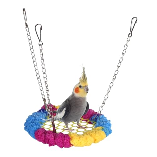 Vogel Hängematte, Hängende Atmungsaktive Vogelnest Schlafplätze, Vogel Spielzeug mit 3 Metallhaken für Sittiche, Wellensittiche, Papagei, Unzertrennliche, Conure, Quaker Vogel Hängematte, Hängende Atmungsaktive Vogelnest Schlafplätze, Vogel Spielzeug mit 3 Metallhaken für Sittiche, Wellensittiche, Papagei, Unzertrennliche, Conure, Quaker von DONGKER